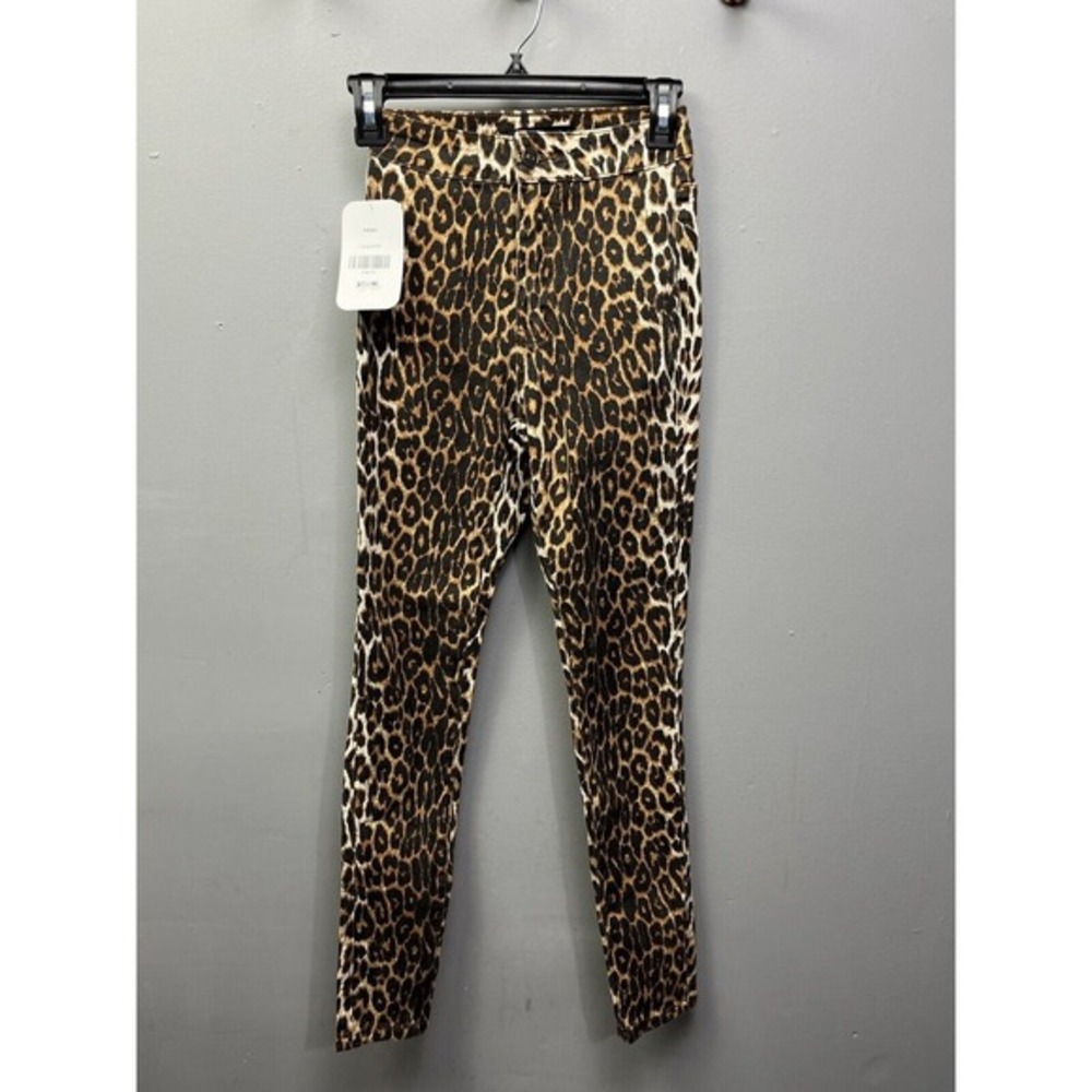 Hammer Jeans Womens Leopard Print High Rise Skinny Jeans Brown‎ PA563 Size 0 NWT